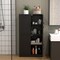 Bathroom Cabinet with Adjustable Shelves and Metal Handles 2-Door Storage Organizer for Bathroom